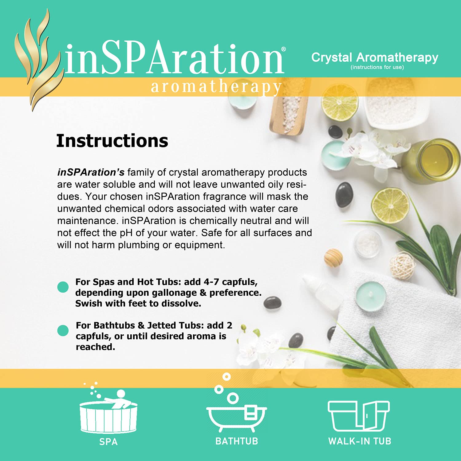 inSPAration Fresh Aromatherapy Crystals for Spa, Hot Tub & Bath 13 oz. - Image 5